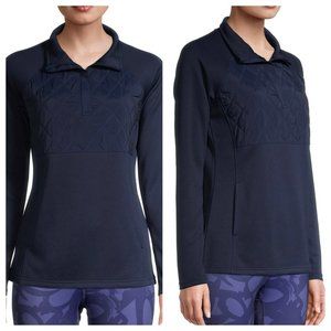 Avia Women's Active Workout Moisture Wicking Quilted 1/4 Zip Pullover SZ Small